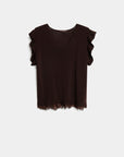 02. 02 blouse maille viscose col v volants dentelle image 5