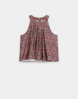 blouse fleurie evasee en viscose image 3