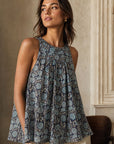 blouse fleurie evasee en viscose image 8