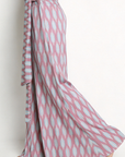 Pantalon flare imprimé violet