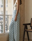 pantalon raye et fleuri dos elastique image 11