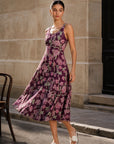 robe evasee fleurie en coton dos smocke image 8