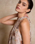 02. 02 robe imprimee midi col halter image 2