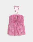 02. 02 t shirt dos nu smocke a rayures peplum image 2