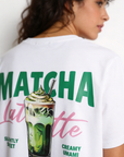 Zoom sur l’imprimé dos Matcha Latte