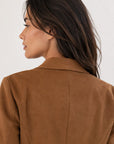 veste officier camel détail col au dos