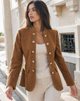 veste officier camel en situation