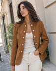 veste officier camel trois quarts rue