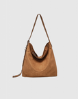 Sac à main simili cuir femme en marron clair, un accessoire pratique et tendance.