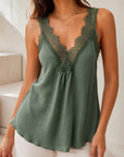 Top Caraco col V dentelle