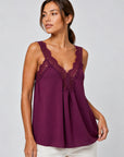 Top Caraco col V dentelle