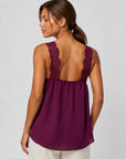 Top Caraco col V dentelle