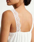 Top Caraco col V dentelle
