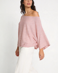 blouse taille haute femme rose manches 3 4