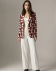 Blazer elegante y moderno para mujer con estampado gráfico original - Sapiato