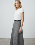 Jupe Grise Taille Haute
