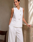 02. Ensemble croisé large viscose aspect lin