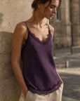 KDAPDT.02 top texture v dentelle bretelles fines 12