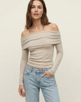 Off-the-shoulder sweater