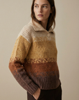 Pull polo femme en maille douce – Manches longues