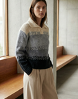 Pull polo femme en maille douce – Manches longues