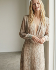 Vestido largo estilo Python elegante para mujer