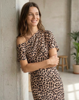 Robe Léopard Longue Imprimé Animal vue principale
