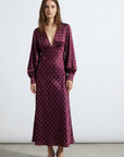 Long Sleeve Printed Maxi Dress – Casual Elegance