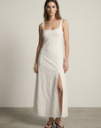 Robe longue broderie anglaise blanche