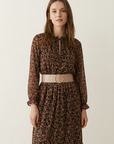 Robe longue fleurie coupe ample
