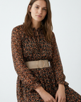 Robe longue fleurie coupe ample