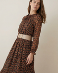 Robe longue fleurie coupe ample