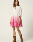 Robe tie-dye en coton femme – Manches longues