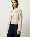 Trench court beige double boutonnage