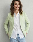Veste Vert Pastel Sans Col