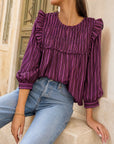 blouse rayures pour femme vue 12