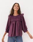 blouse rayures pour femme vue 08