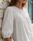 blouse en popeline de coton à manches trois quarts vue produit 11