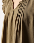 blouse fluide a volants col fendu image 12
