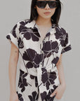 camisa nudo estampada image 3