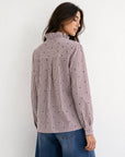 chemise rose dos ourlet arrondi