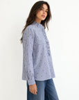 chemise rayée à cœurs profil