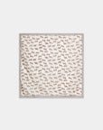 Foulard carré léopard beige