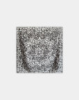 Foulard en soie léopard gris