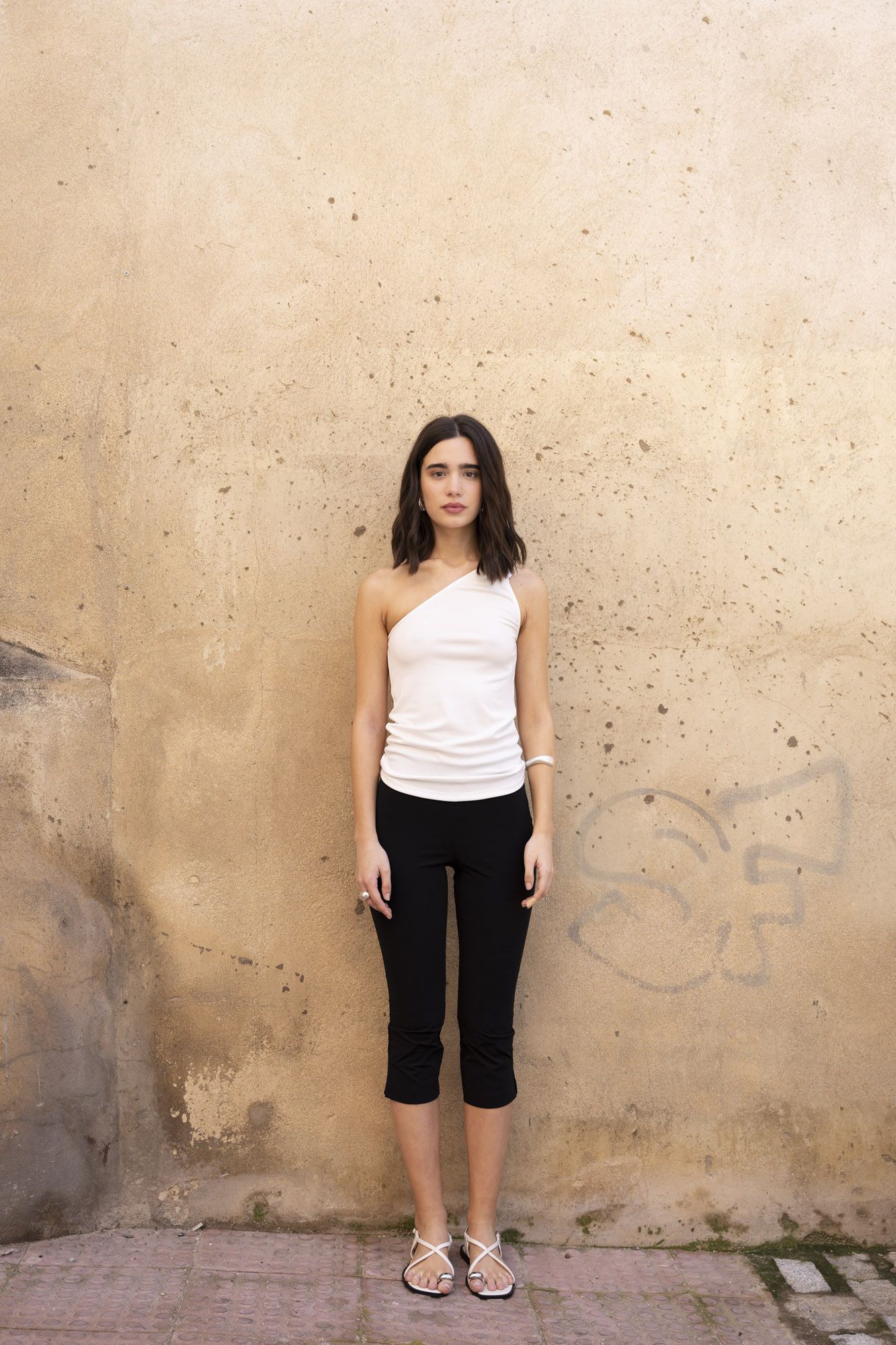 Top asymétrique blanc Sapiato