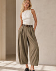 Pantalon barrel 7 8 en coton