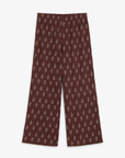pantalon large imprime cachemire texture image 3