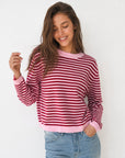 pull à rayures en maille vue 02