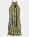 robe halter midi a pois volantee image 10