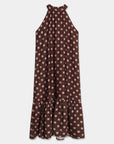 robe halter midi a pois volantee image 3